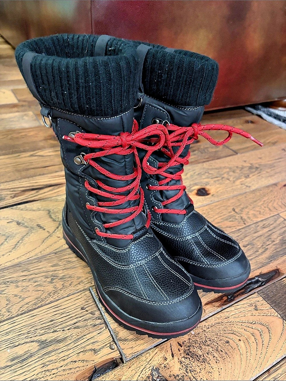 Cougar Storm Womens Como 2 Lined Mid Calf Waterproof Winter Black Boots Size W6